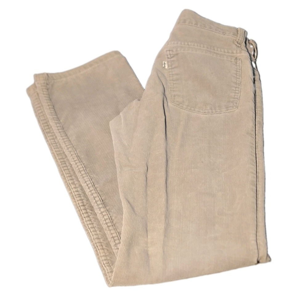 Vintage 80s Levi's 519 30x32 Corduroy Pants 27x32 Tan Khaki White Tab Made  USA
